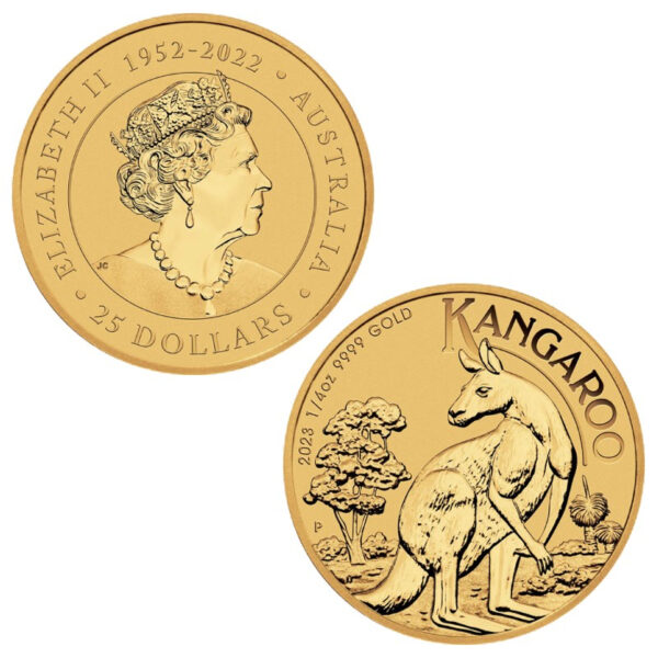 2023 Australian Kangaroo 1/4 Ounce Gold Coin