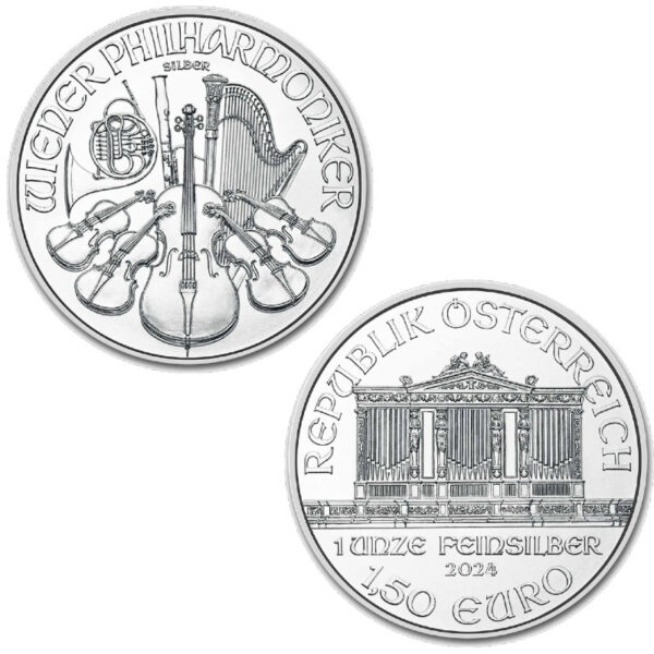 2024 Austrian Philharmonic 1 Ounce Silver Coin