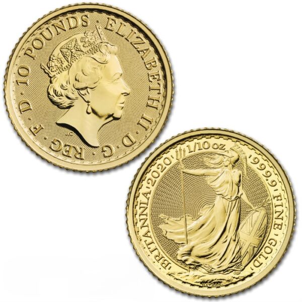 British Britannia 1/10 Ounce Gold Coin