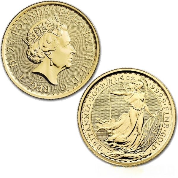 British Britannia 1/4 Ounce Gold Coin